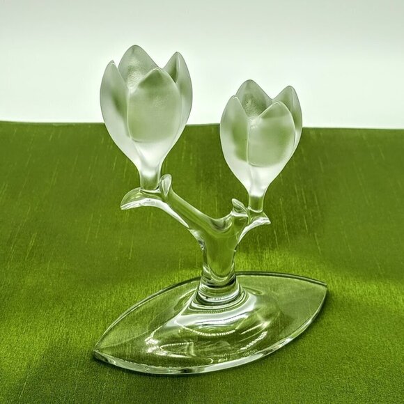 Riedel Crystal Kirsten Frosted Double Light Candlestick - Picture 1 of 6